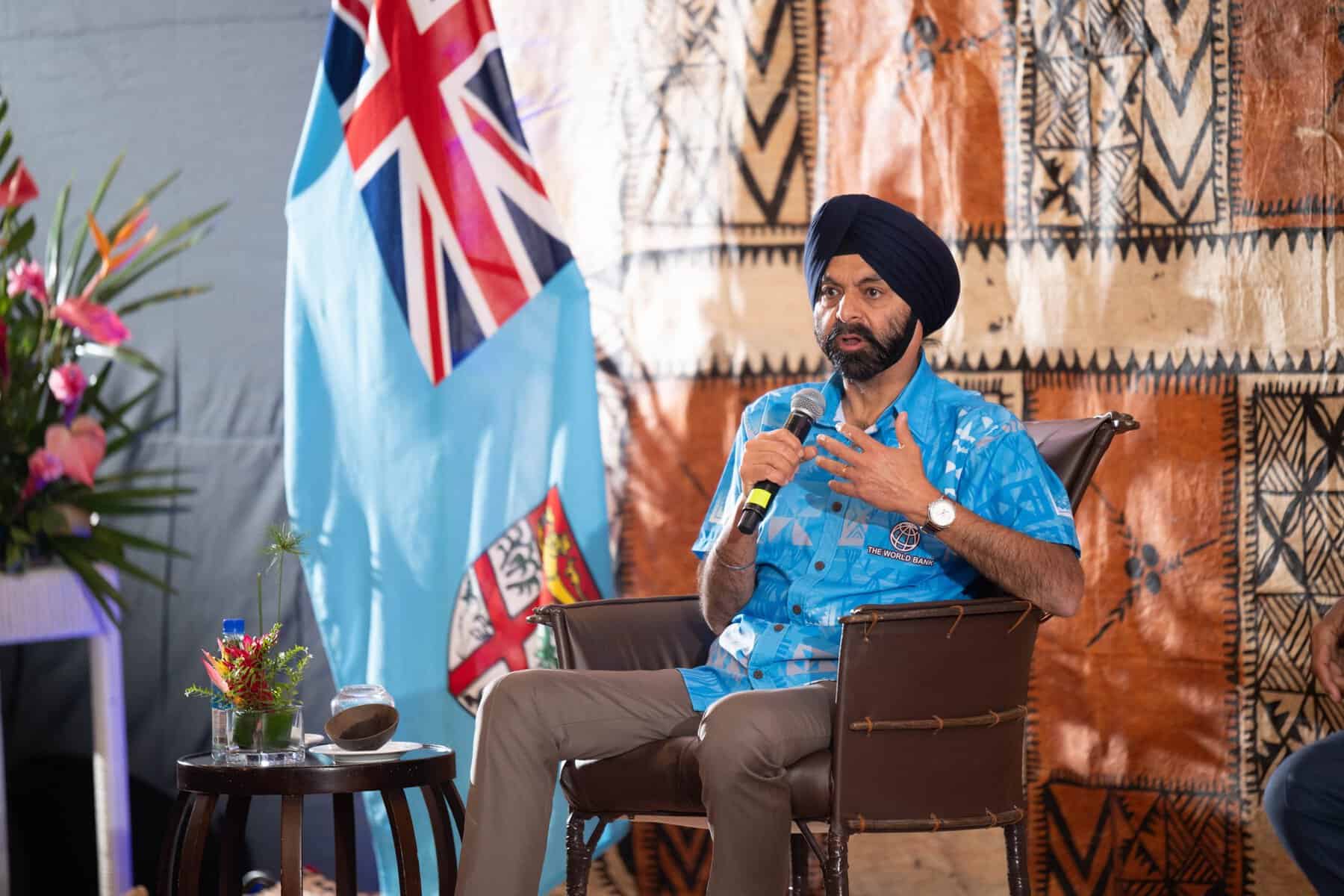 World Bank President Ajay Banga in Fiji. Pic Courtesy: World Bank Pacific.