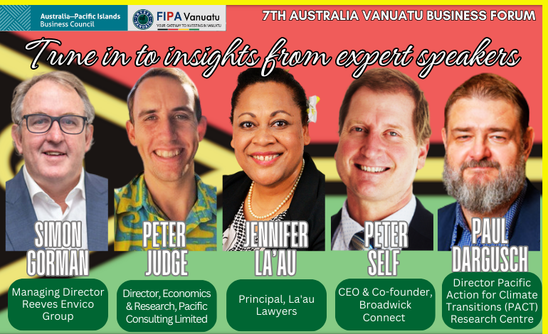 Join industry leaders at the 7AVBF in Port Vila 12-13 March