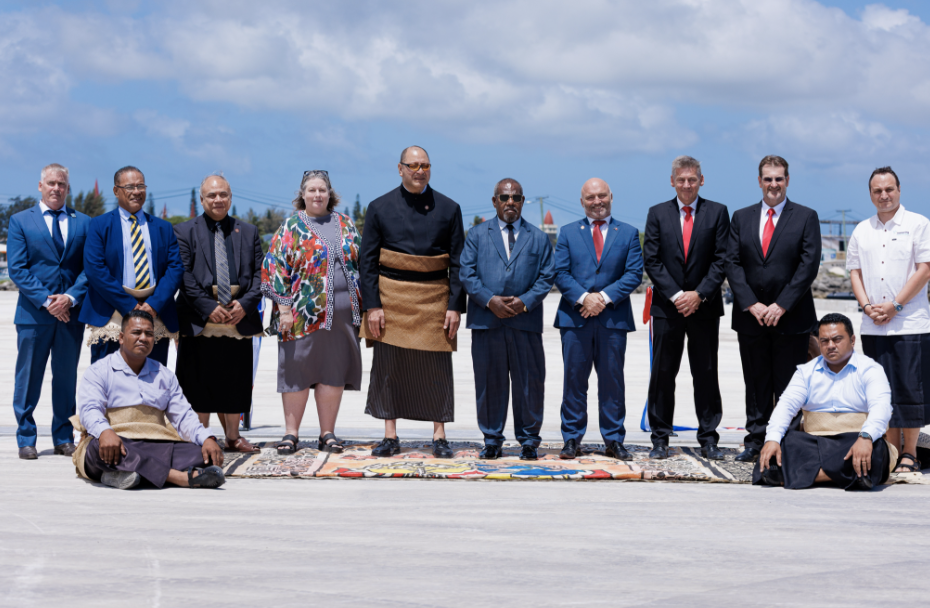 The King of Tonga with guests at the completed site. Photo: AIFFB website